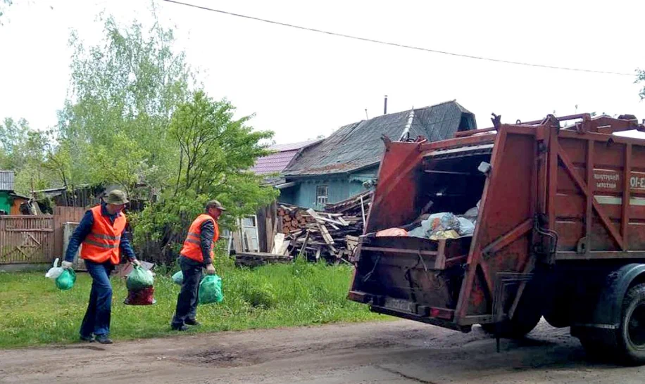 Вывоз мусора из частного дома в Сибае в октябре