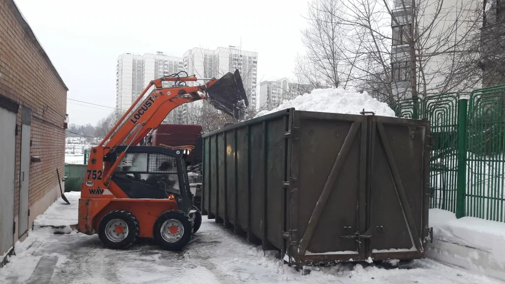 Вывоз снега контейнерами в Сибае — цена от 3288 руб., заказать контейнер для снега в ПроМусор